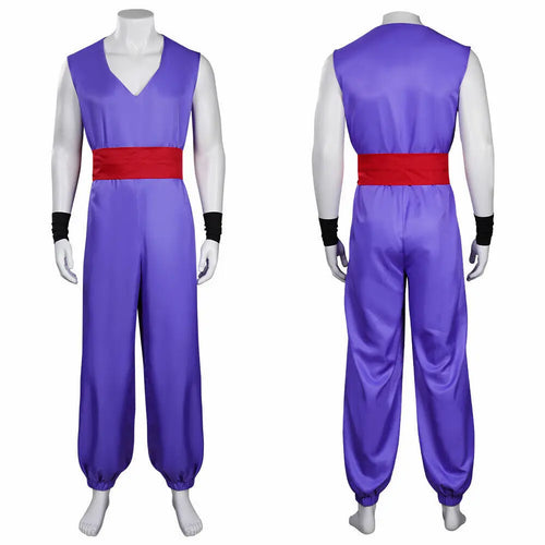 Purple Dragon Ball Kostüm - Gohan mit rotem Gürtel