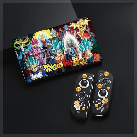 Coque Nintendo Switch Dragon Ball - Les transformations de Goku en collage