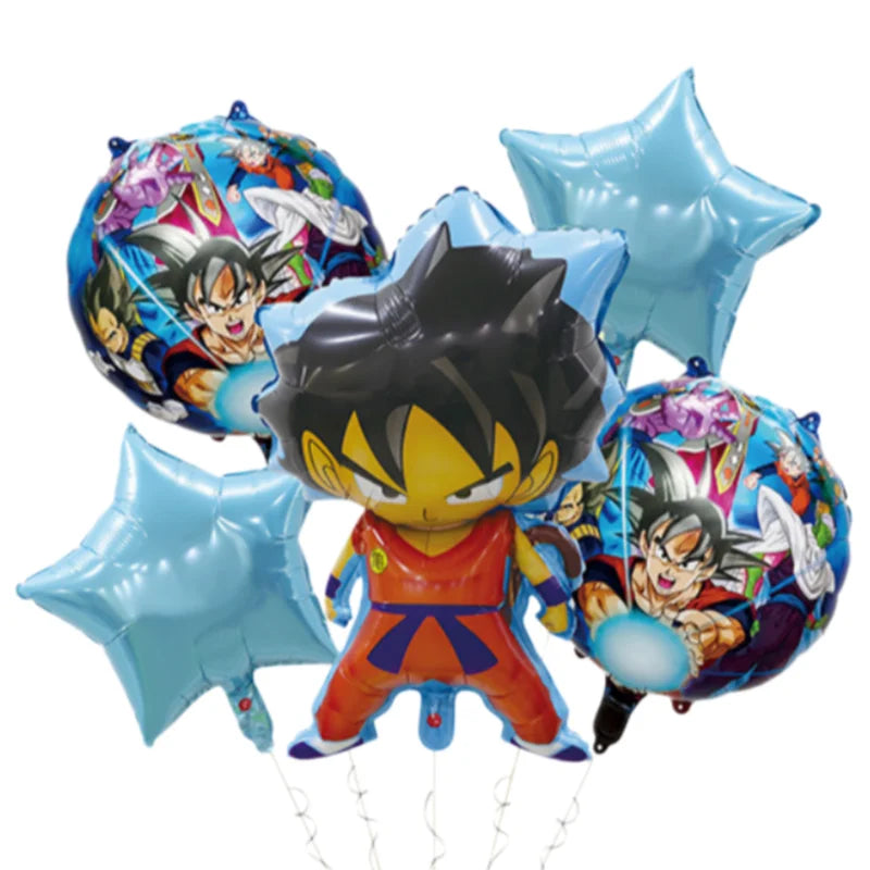 Dragon Ball Geburtstagsgeschirr - Goku und goldener Super Saiyans