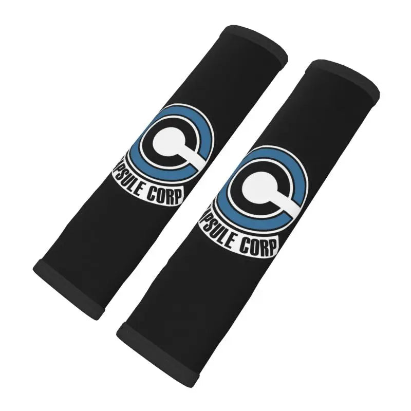 Protections de ceinture bleues Dragon Ball - logo Capsule Corp blanc
