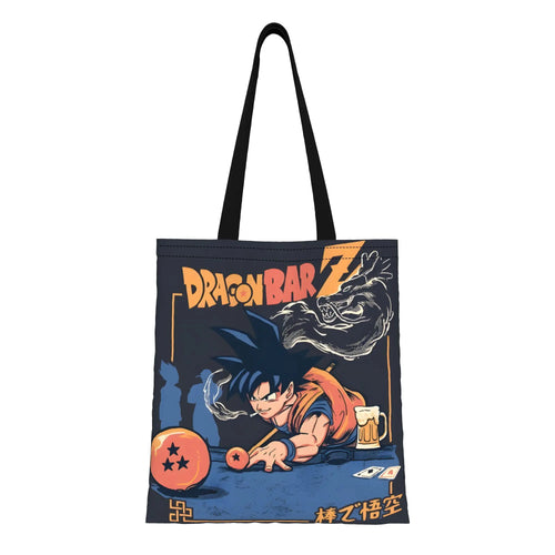 Dragon Ball Navy Blue Tote Bag - Schlafen Goku und Shenron