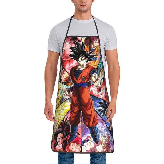 Dragon Ball Küchenschürze - Goku und seine Collage Transformationen