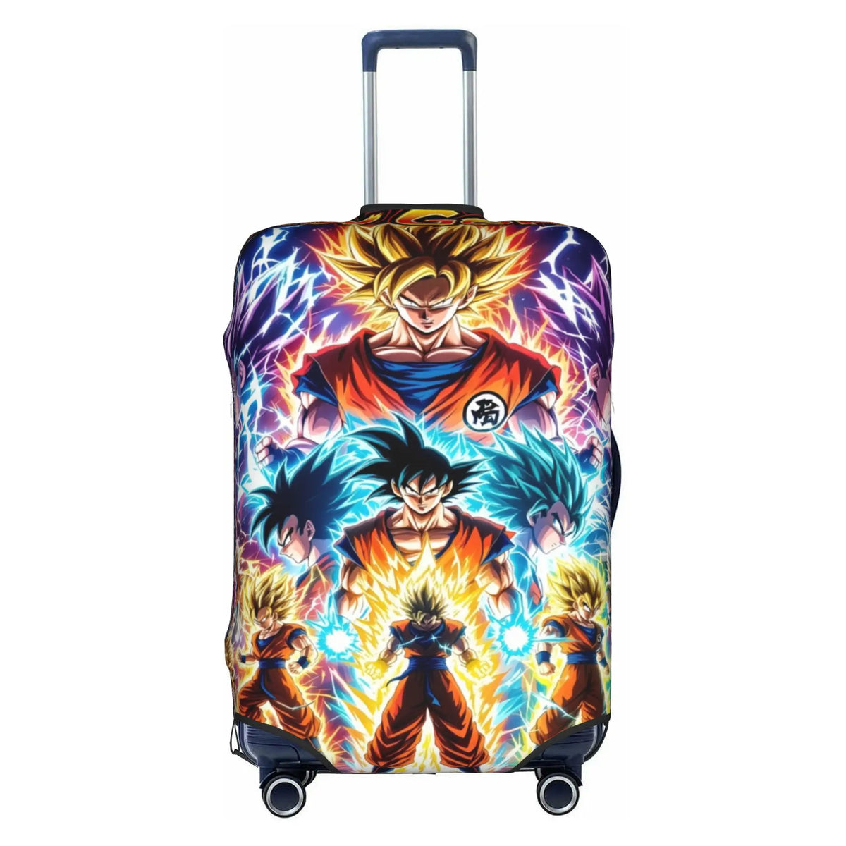 Copertura per valigia Dragon Ball - Vegeta in armatura davanti alle sue trasformazioni
