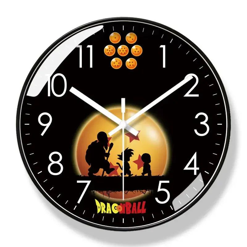 Orologio da parete Dragon Ball - Goku e Shenron in sagome