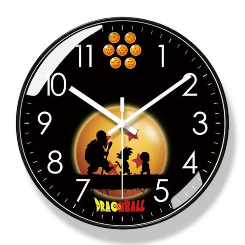 Orologio da parete Dragon Ball - Goku e Shenron in sagome