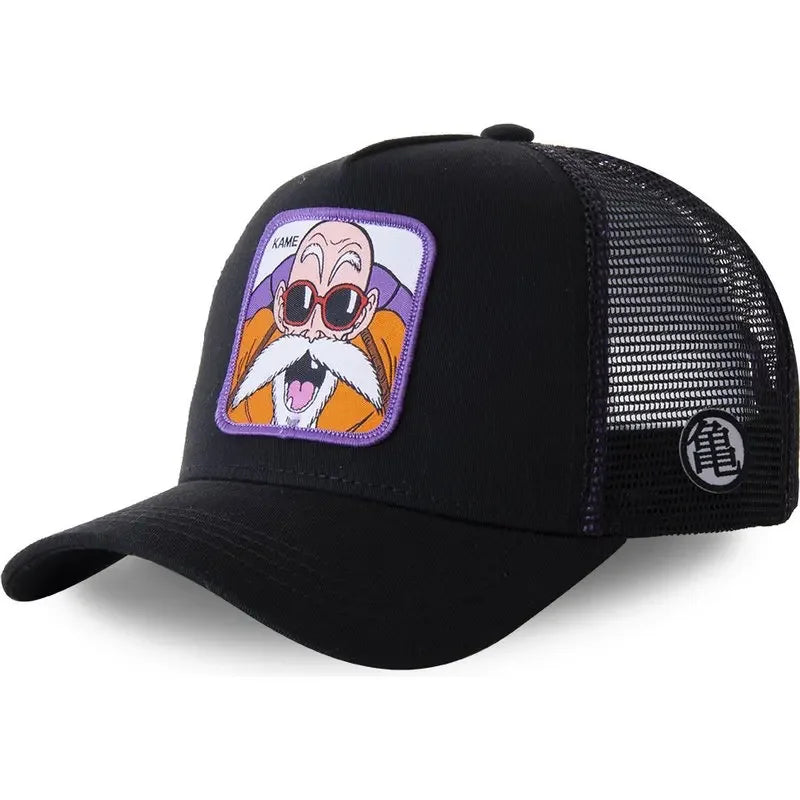 Casquette noire Dragon Ball - Tortue Géniale aux lunettes rouges