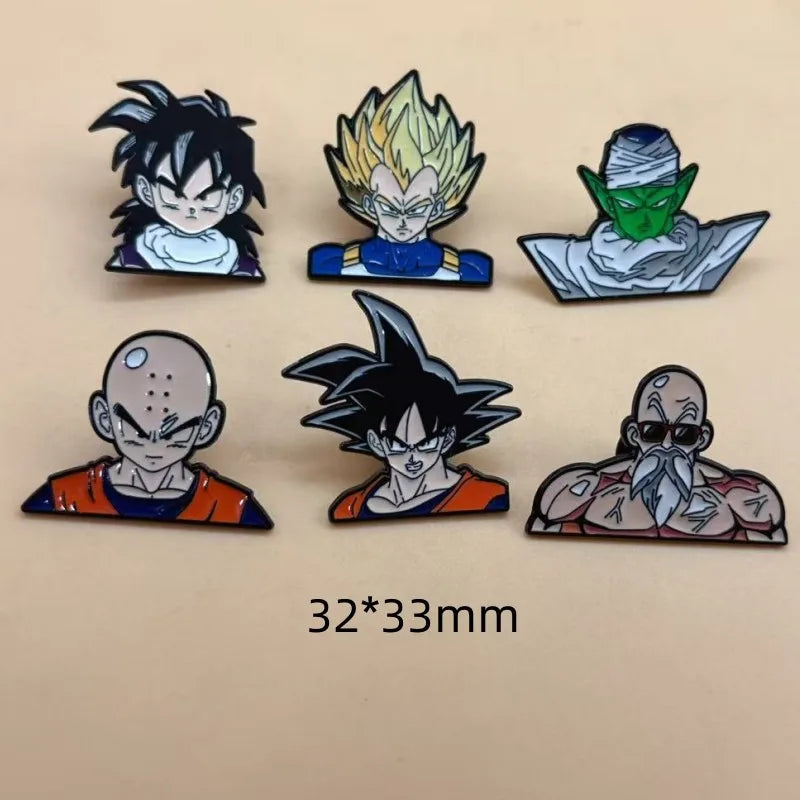 Dragon Ball Brooches - Krilin Goku und Vegeta