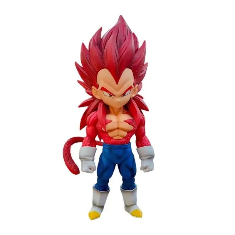 Action figure Dragon Ball - Vegeta con capelli rossi e pantaloni blu