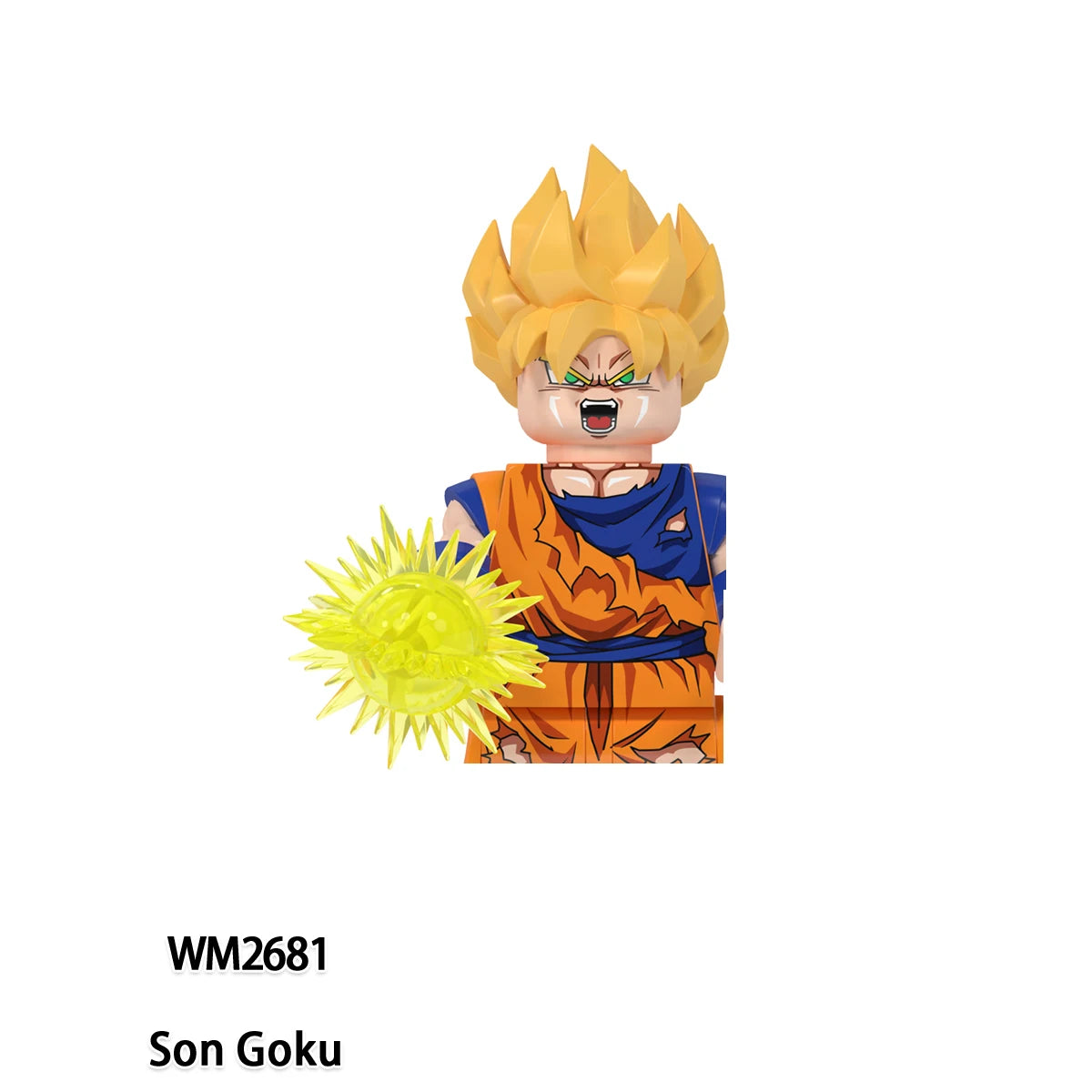 Figurine voor Dragon Ball - Goku Super Saiyan in gescheurde oranje outfit