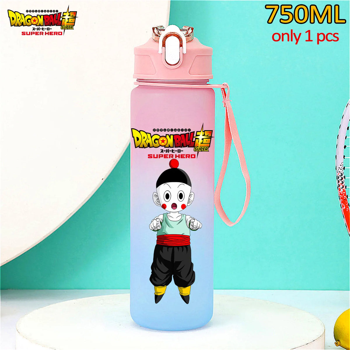 750 ml Dragon Ball bottle - Goku Vegeta and Trunks