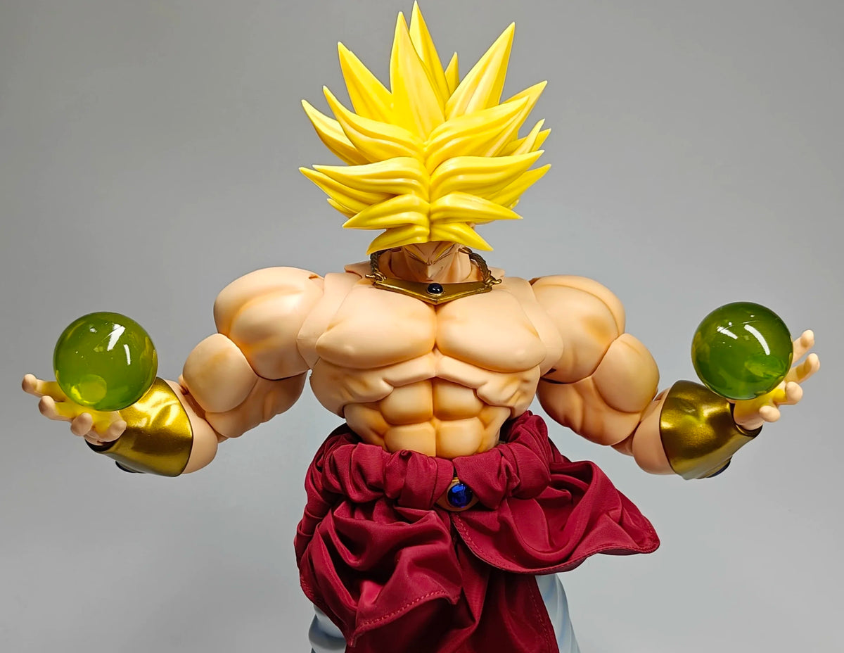 Figura Dragon Ball - Broly Super Saiyan con puño extendido