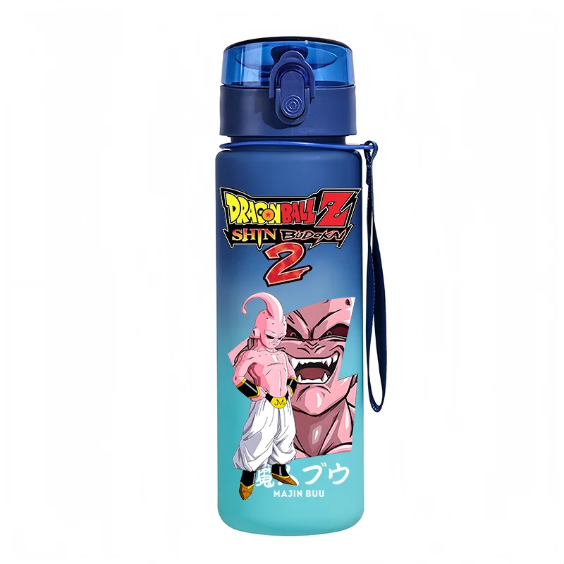 Borraccia blu - Majin Buu e logo Dragon Ball Z