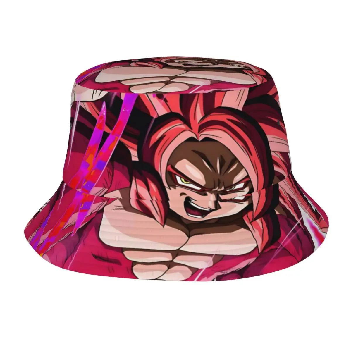 Bob pink and black Dragon Ball - Gogeta Super Saiyan 4 in close-up