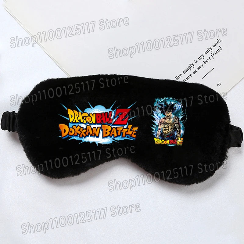Dragon Ball schwarze Schlafmaske - Goku und blaue Aura Dokkan Battle