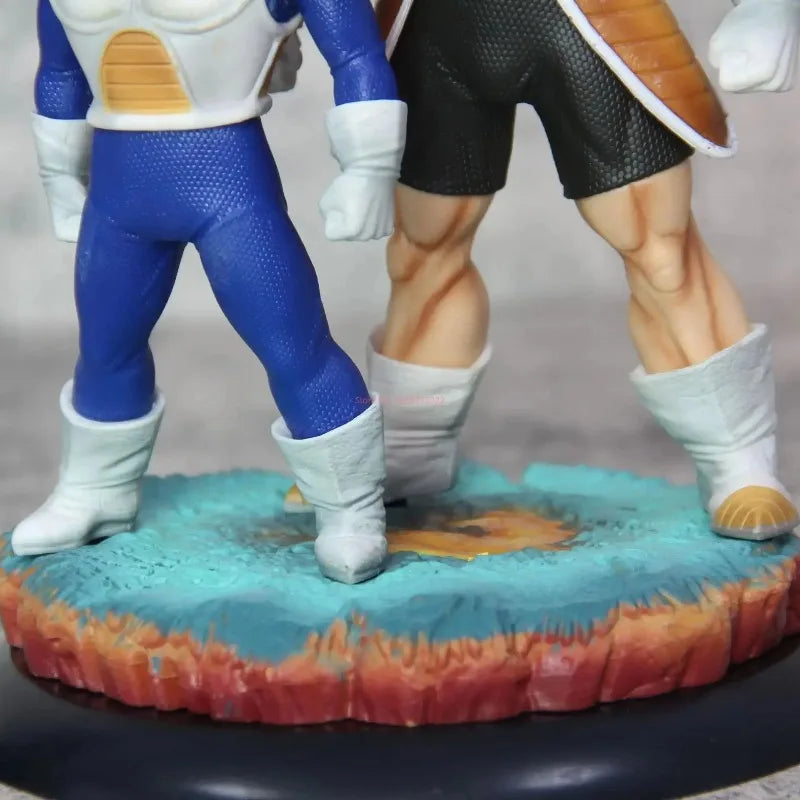Figuras Dragon Ball - Gohan y Krilin con armaduras Saiyajin