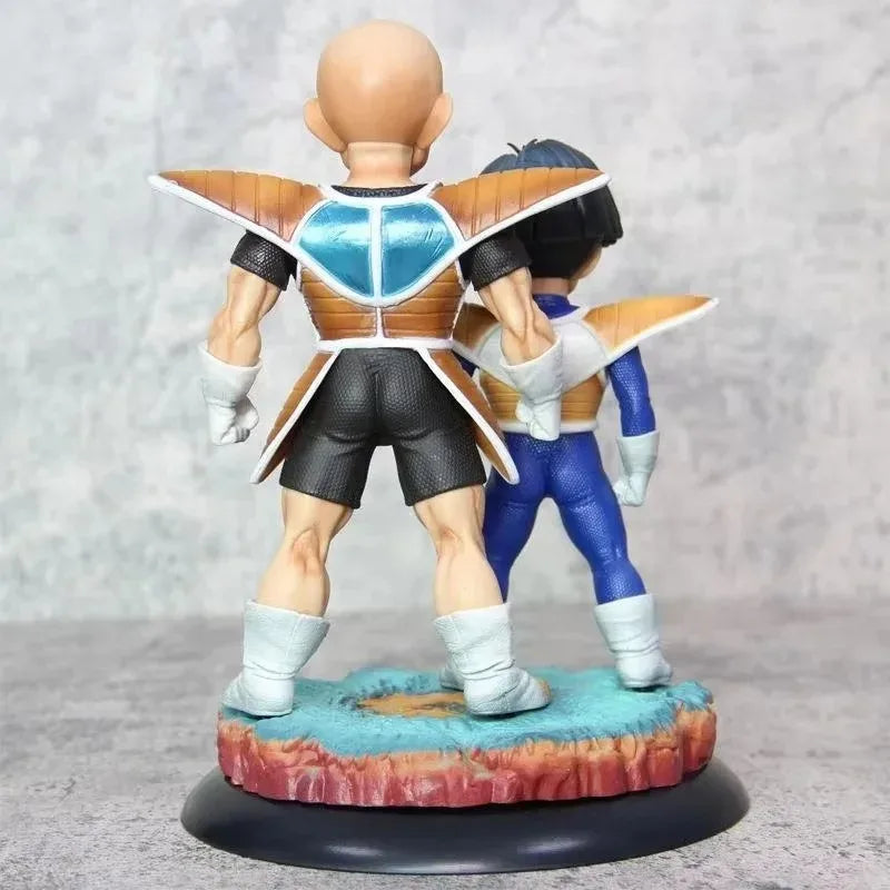 Figuras Dragon Ball - Gohan y Krilin con armaduras Saiyajin