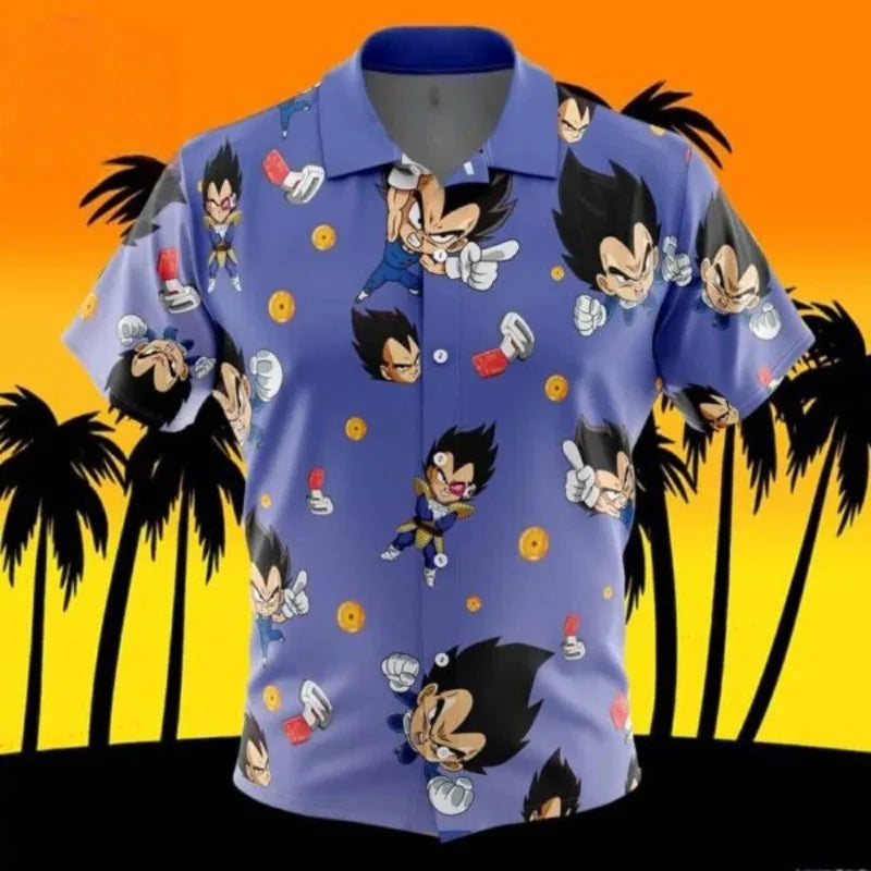 Camisa azul Dragon Ball - armadura de Vegeta