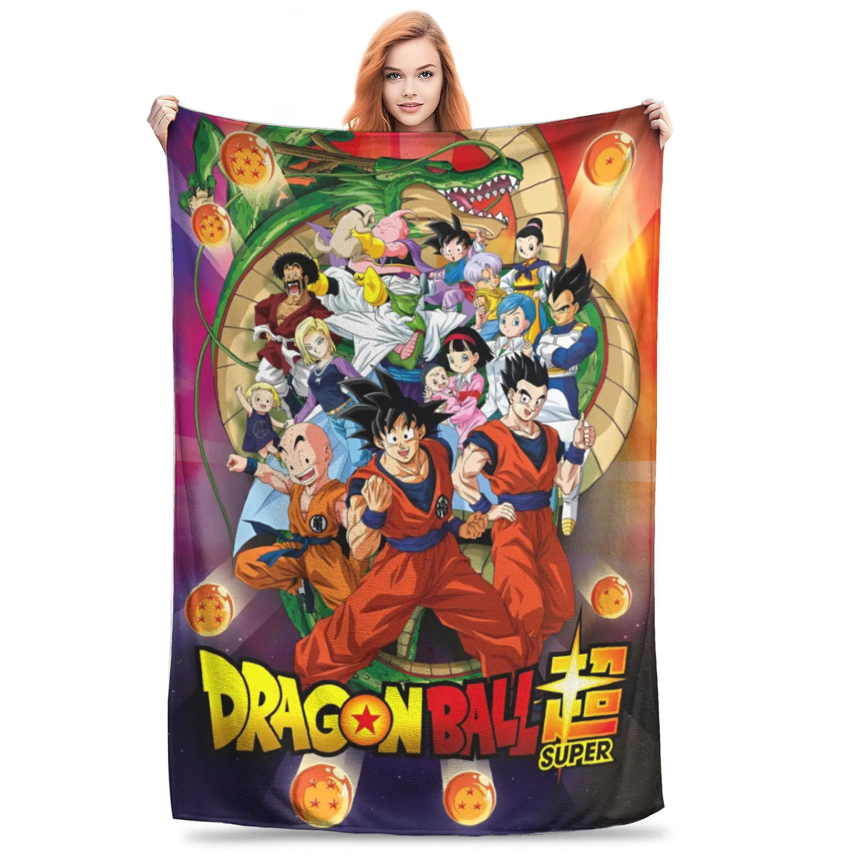 Plaid Dragon Ball - Goku davanti ai suoi compagni