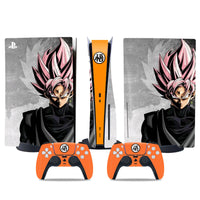 Schwarzer Goku Super Saiyan Rosé auf grauem Hintergrund