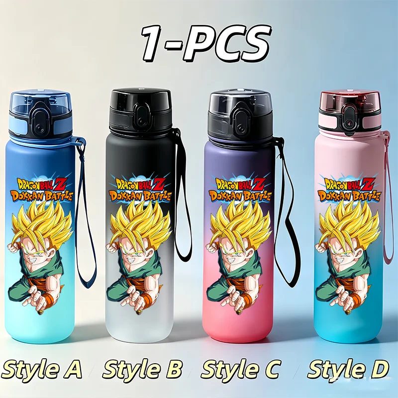 Dragon Ball strap water bottle - Goku Super Saiyan and Shenron