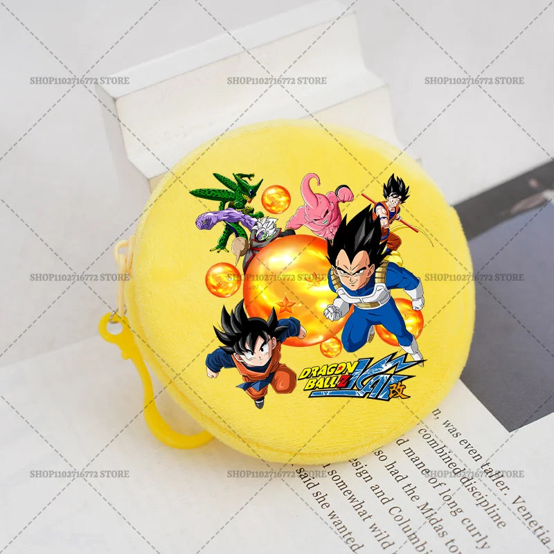 Porte-monnaie rond coloré Dragon Ball Goku et Shenron