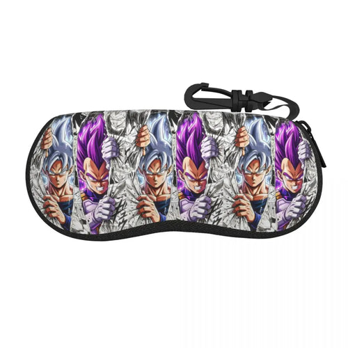 Étui à lunettes Dragon Ball - Goku Ultra Instinct et Vegeta aux reflets violets