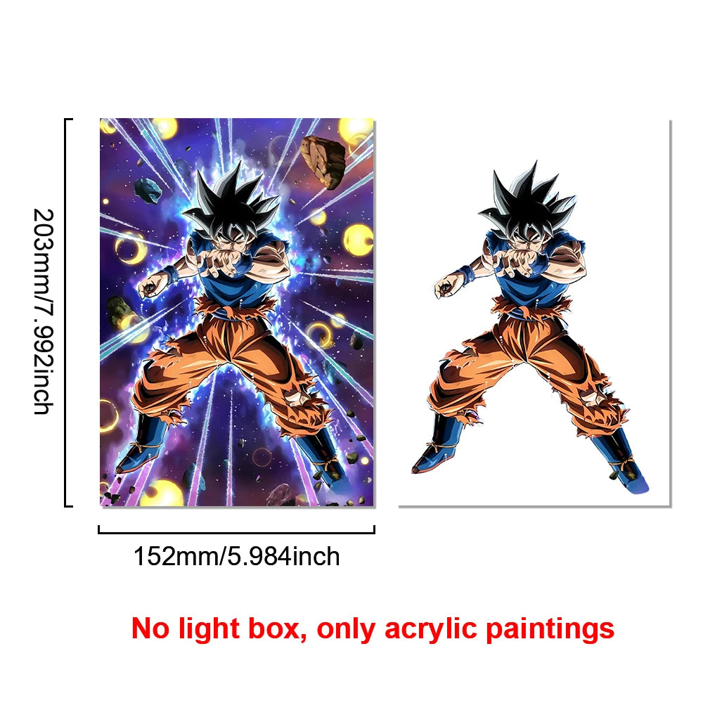 Dragon Ball Lichtrahmen - Goku und Kristallkugeln