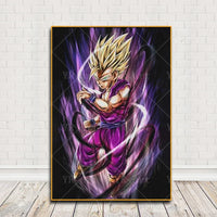 Gohan Super Saiyan 2 in purple outfit