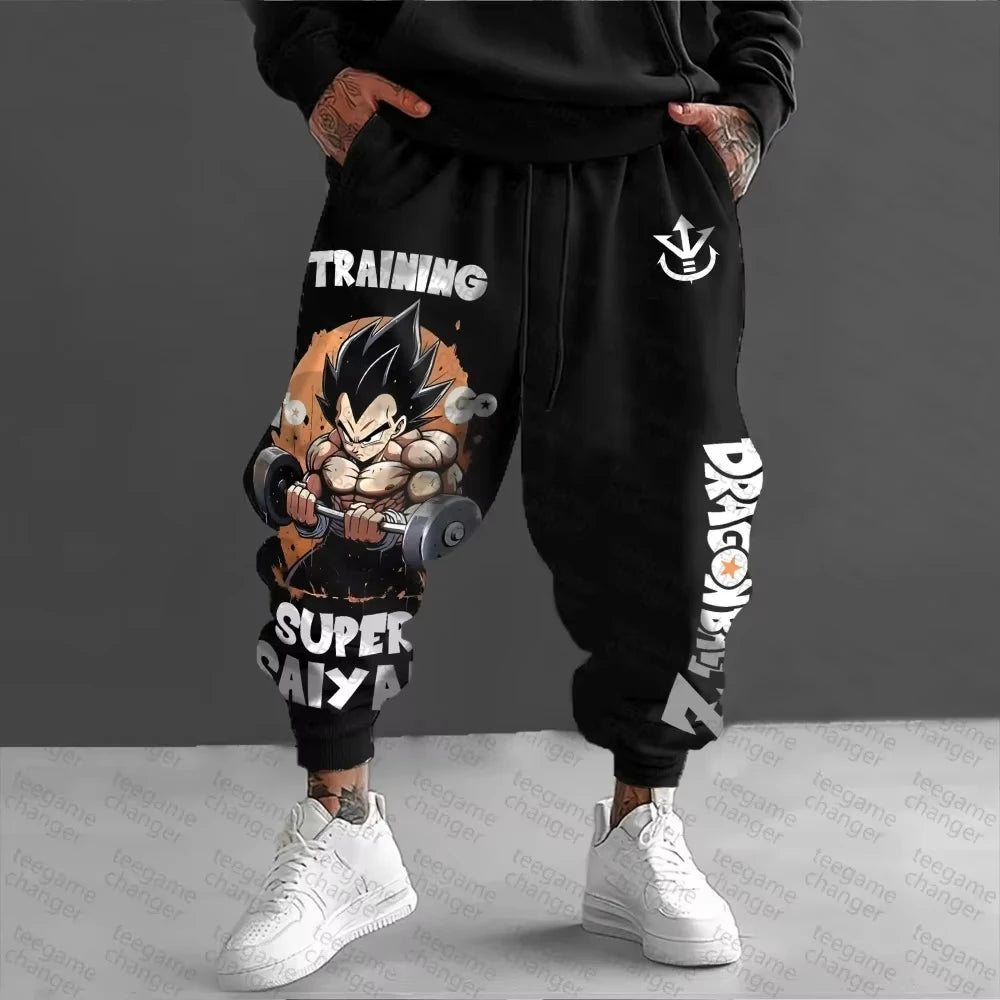 Black Dragon Ball Jogging Hose - Broly und Green Aura
