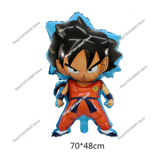 Ballon anniversaire Dragon Ball - Goku chibi en tenue orange