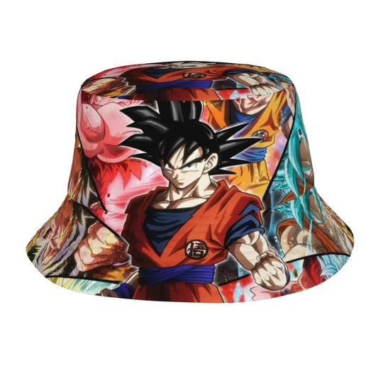 Meerkleurige Bob Dragon Ball - Goku en zijn transformaties in portretten