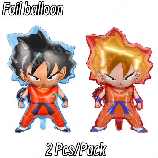 Dragon Ball Birthday Ball Duo - Goku and Goku Super Saiyan Chibi