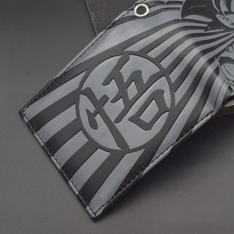 Portefeuille gris et noir Dragon Ball - Goku aux bras croisés et logo Z