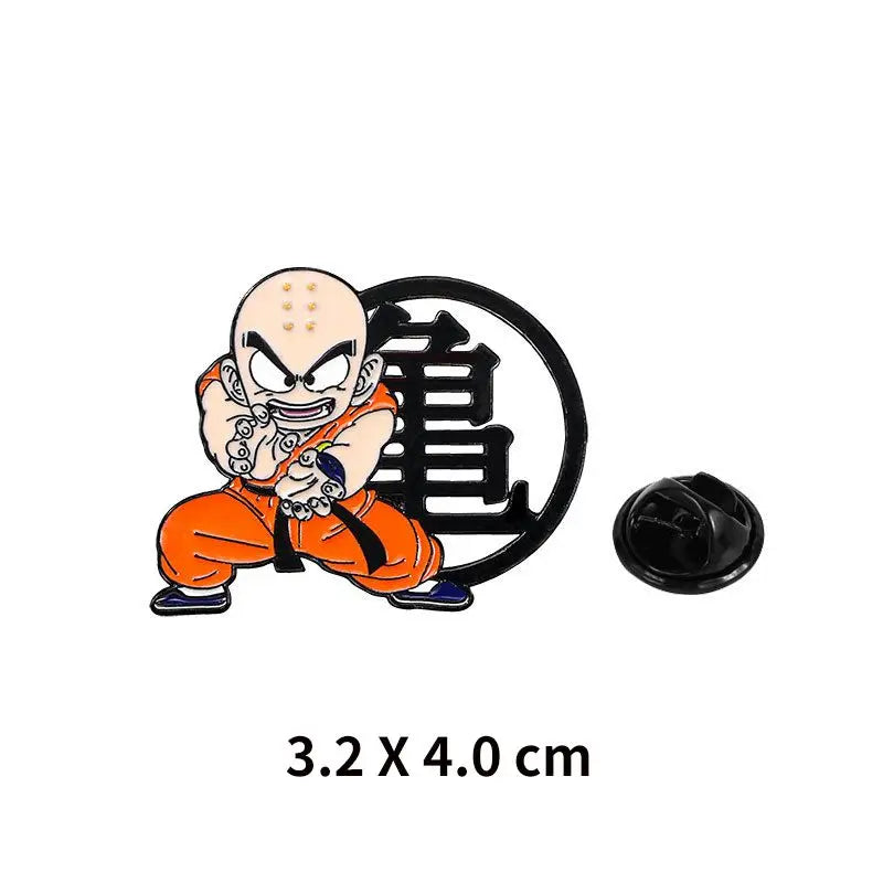 Pin's colorés Dragon Ball - Piccolo Tortue Géniale Krilin et Saiyans