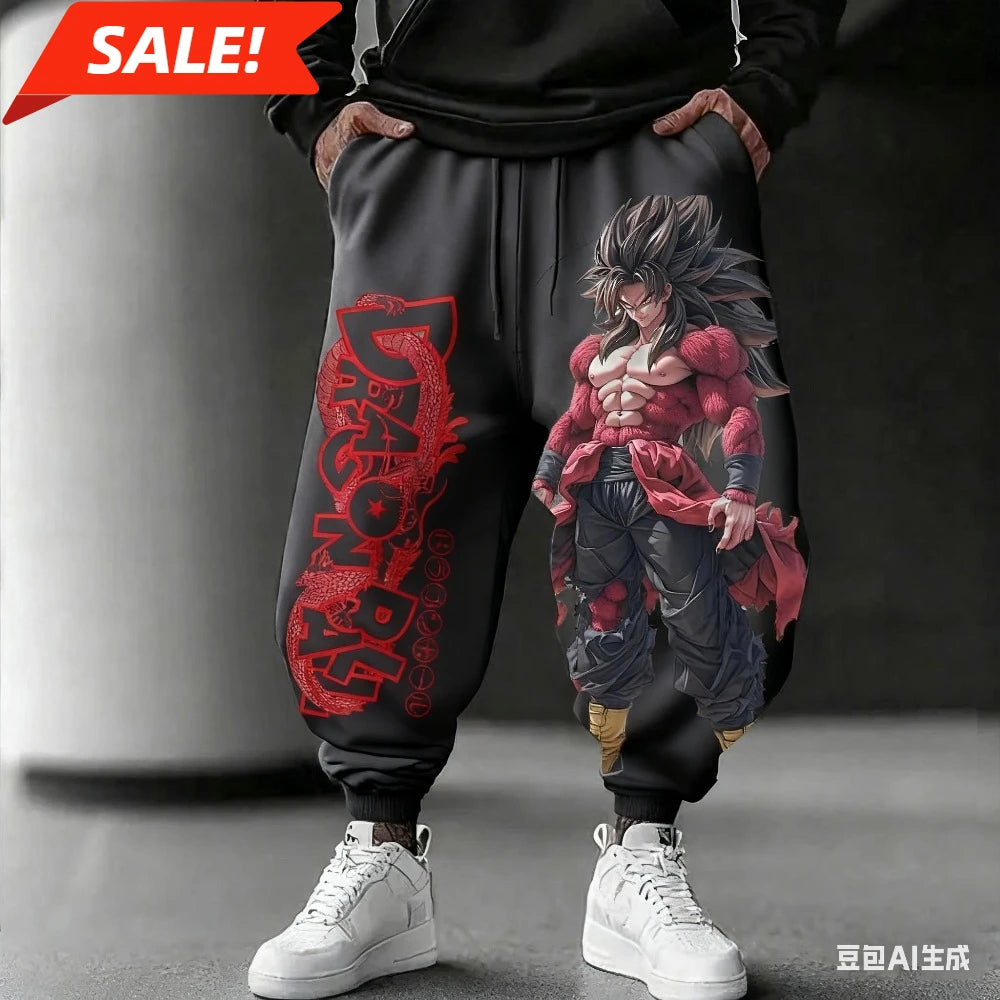 Dragon Ball White Jogging Pants - Goku Super Saiyan 4