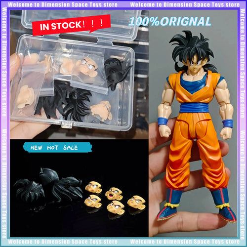 Figura articulada de Dragon Ball - Goku con caras y manos intercambiables