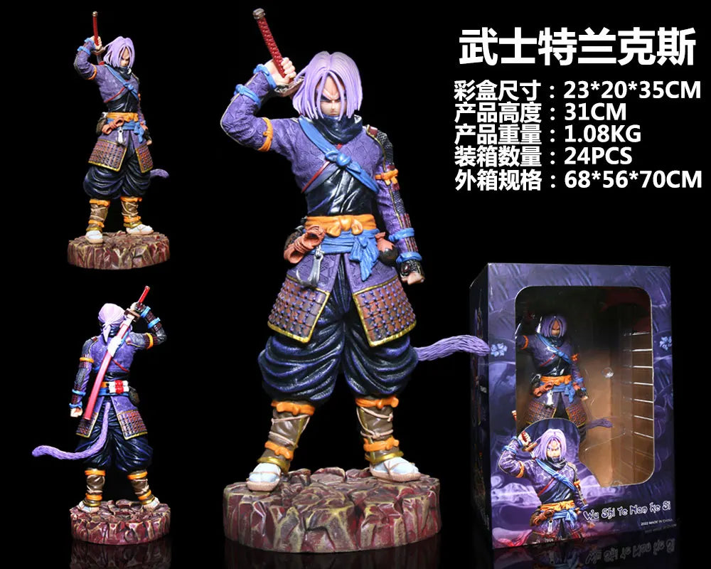 Figura de samurái de Dragon Ball - Goku, Vegeta y Black Goku Rosé
