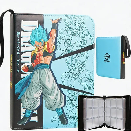 Classeur pour cartes bleu Dragon Ball - Gogeta Blue le bras levé