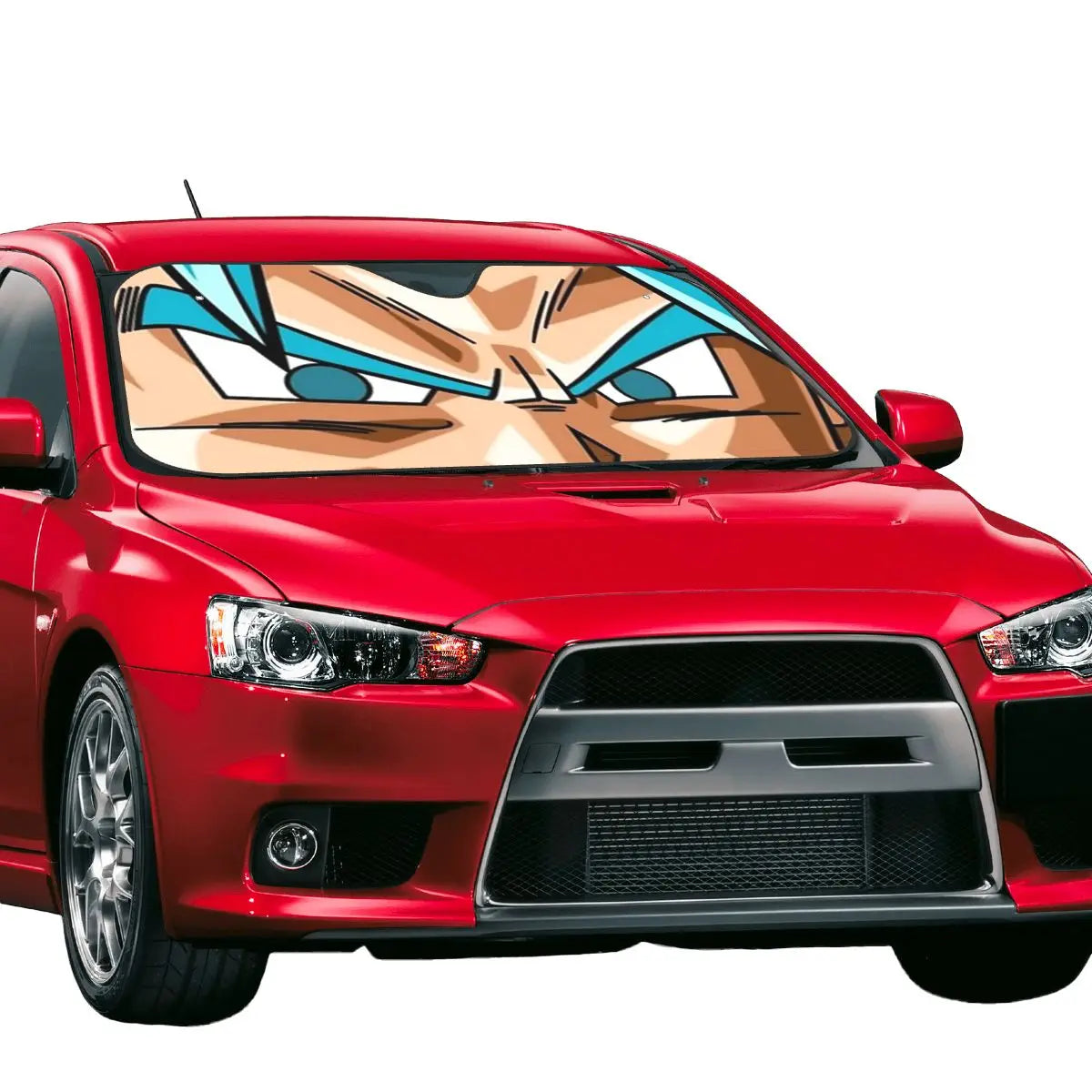 Car sunshade Dragon Ball looks of Saiyan warriors