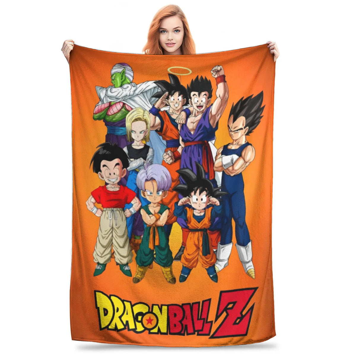 Plaid Dragon Ball - Goku davanti ai suoi compagni