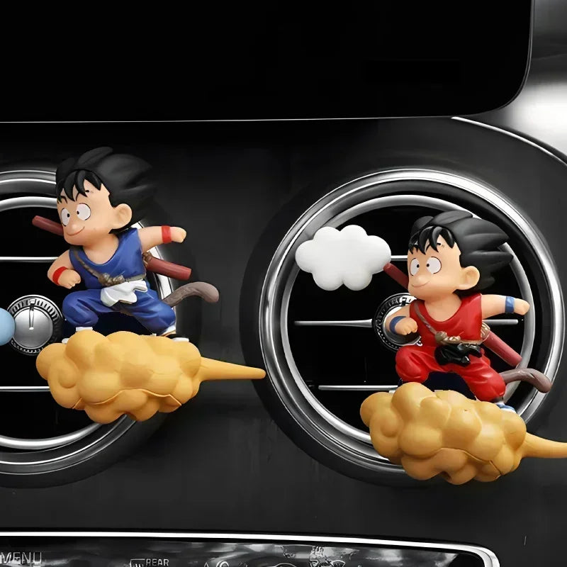Décoration pour aération de voiture Dragon Ball - Goku et Vegeta sur nuage