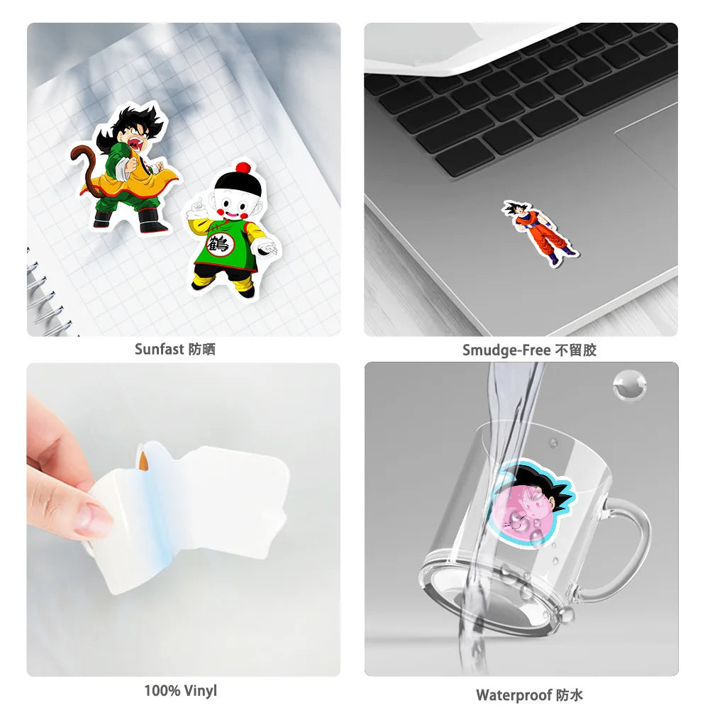 Set stickers - Dragon Ball karakters en emblemen