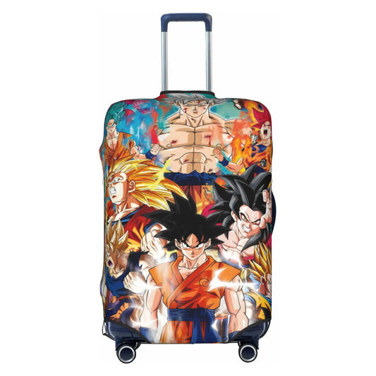 Dragon Ball Koffercover - Goku und seine Collagen-Transformationen