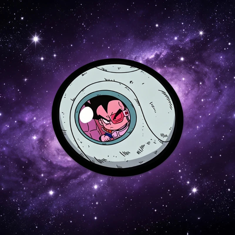 Tappetino per mouse viola Dragon Ball - Buu in una capsula spaziale