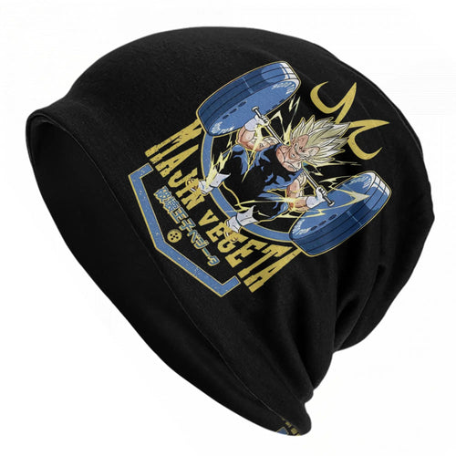 Dragon Ball Black Cap - Vegeta Super Saiyan und blaue Hanteln