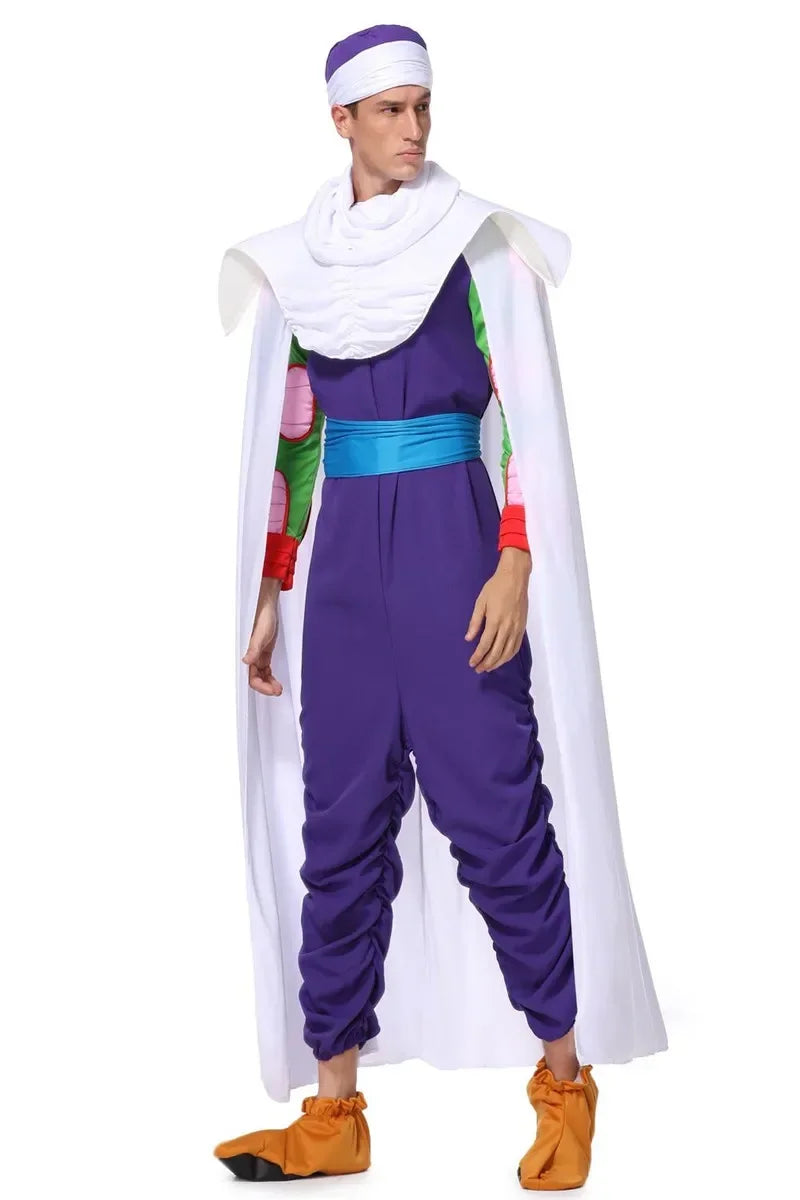Costume violet et blanc Dragon Ball - Piccolo avec cape