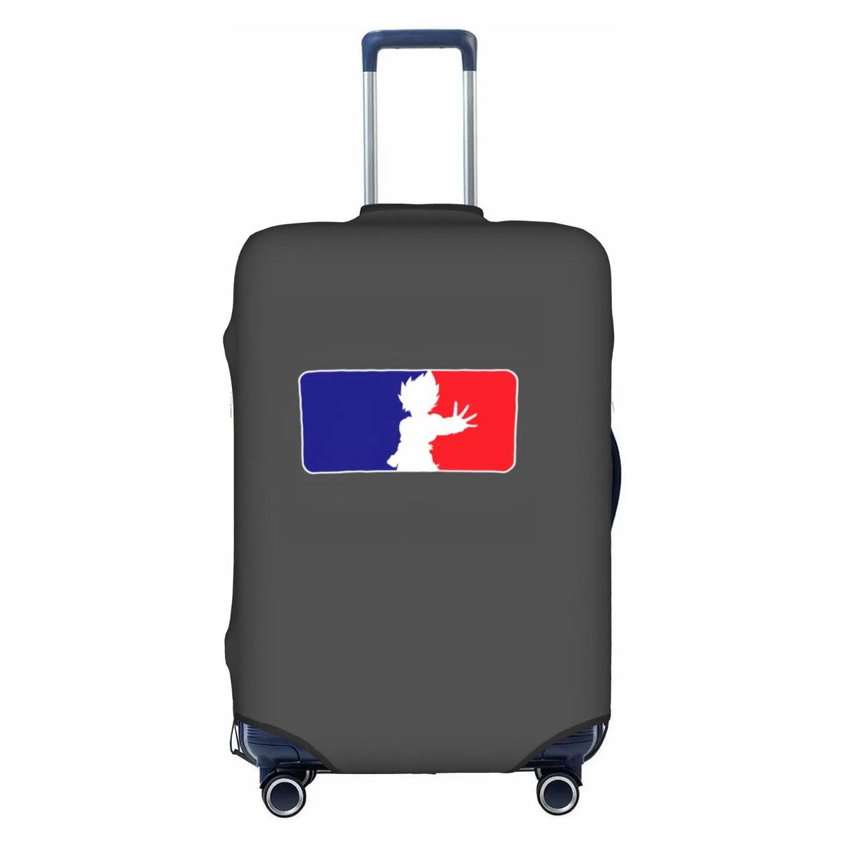 Housse de valise orange et blanche Dragon Ball - Goku enfant en motifs répétés