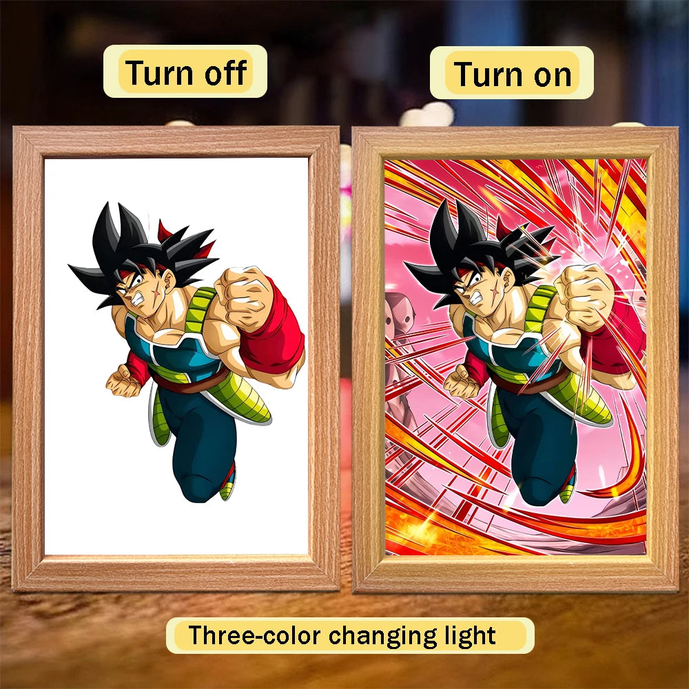 Dragon Ball Lichtrahmen - Goku und Kristallkugeln