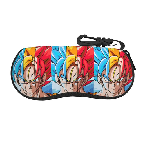 Astuccio per occhiali Dragon Ball - Goku con quattro colori di capelli