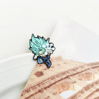 Goku Super Saiyan Blue in chibi attack